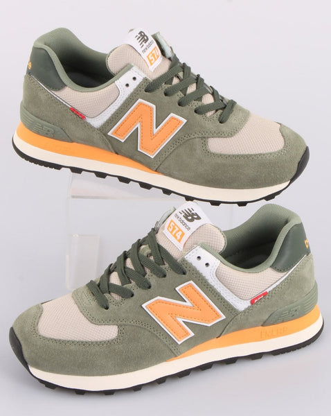 New Balance 574 Trainer Green/Orange