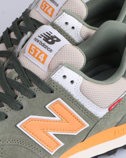 New Balance 574 Trainer Green/Orange