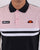 Ellesse Rimini Split Polo Shirt Navy/Pink