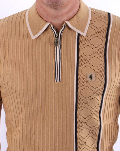 Gabicci Vintage Mcqueen Zip Jumper Sand
