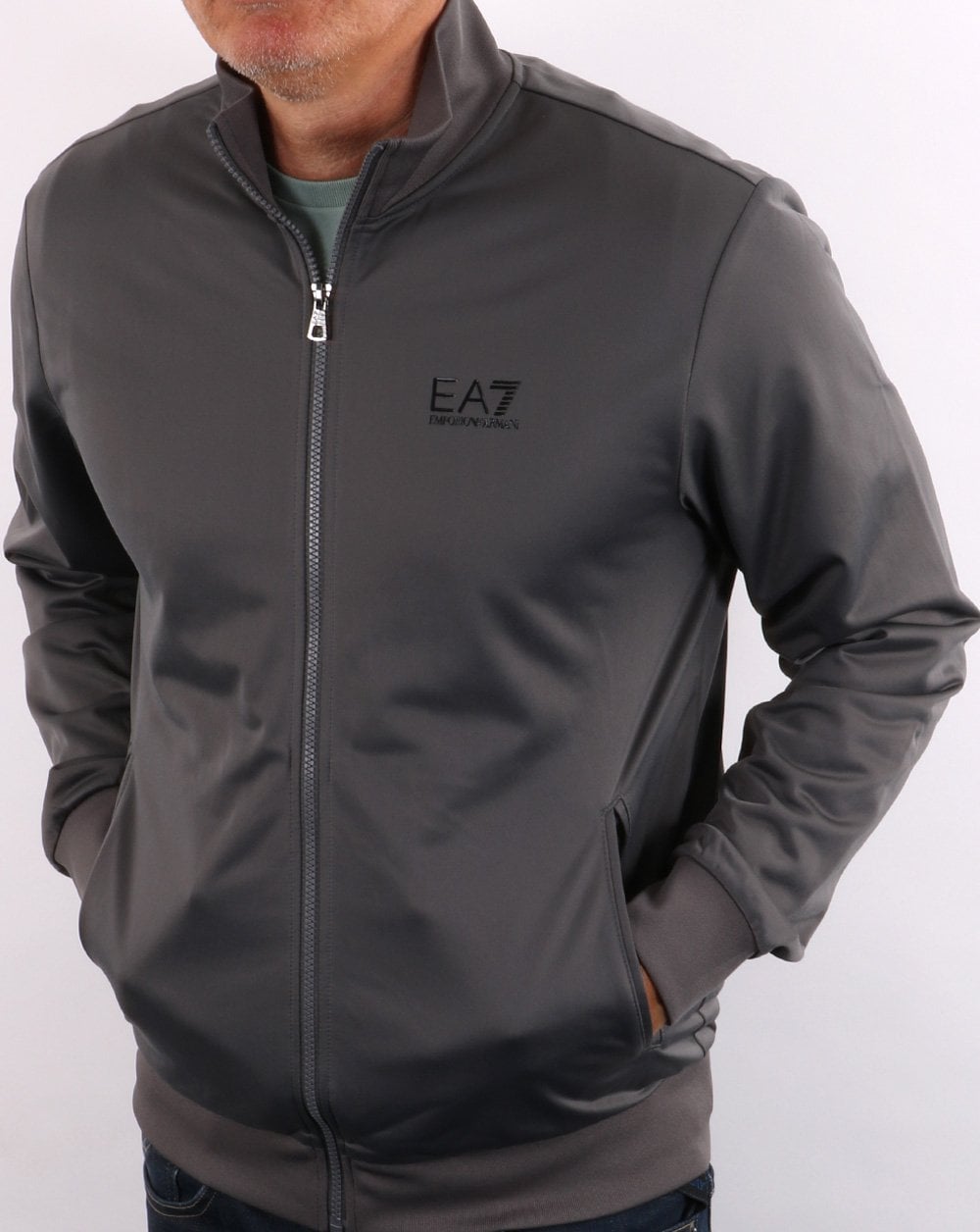 Emporio Armani EA7 Polyester Tracksuit Metal Grey
