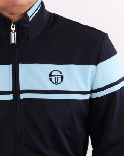 Sergio Tacchini Masters Tipped Track Top Navy/Sky