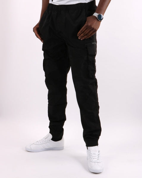 Weekend Offender Salvador Nylon Cargo Pants Black