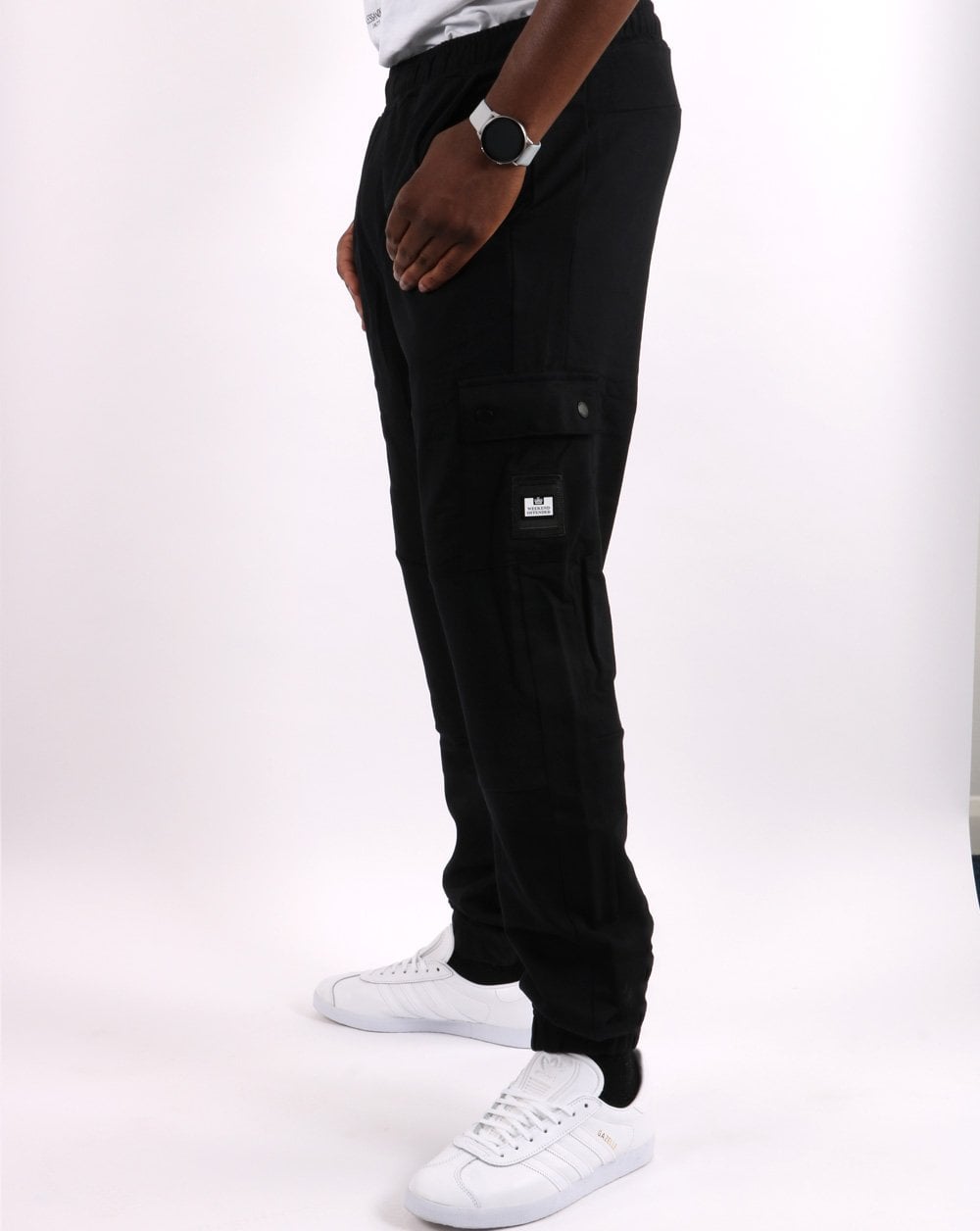 Weekend Offender Kwale Cargo Jog Pants Black