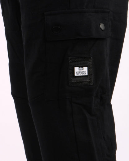 Weekend Offender Kwale Cargo Jog Pants Black
