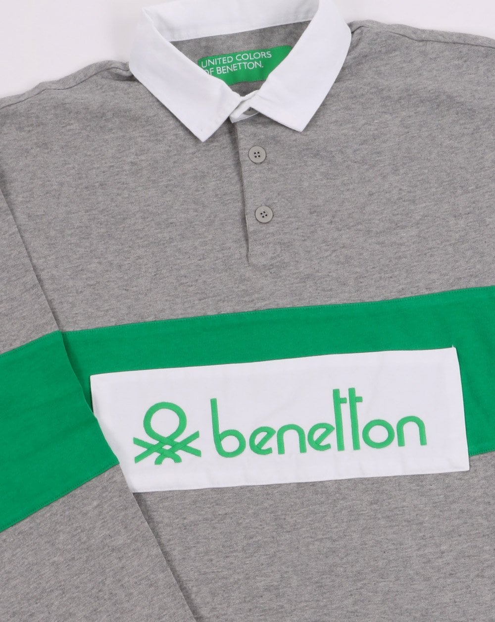 Benetton Rugby Shirt Grey