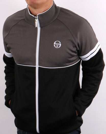 Sergio Tacchini Orion Track Top Charcoal Grey/Black