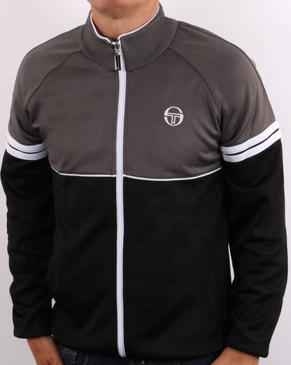 Sergio Tacchini Orion Track Top Charcoal Grey/Black