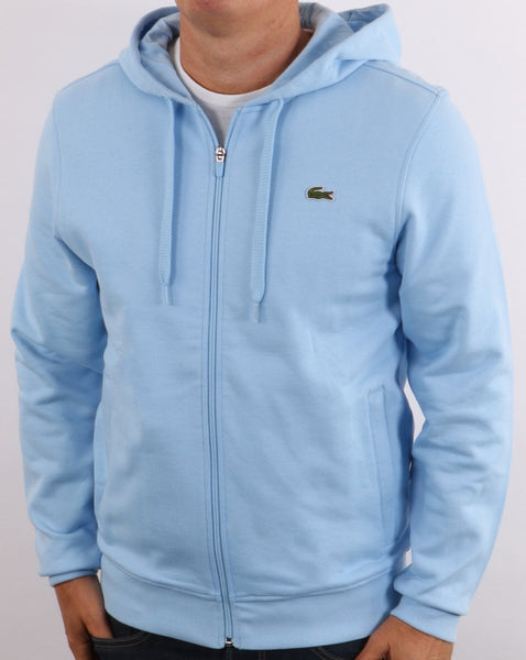 Lacoste Full Zip Hoodie Sky Blue