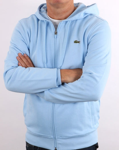 Lacoste Full Zip Hoodie Sky Blue