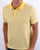 Benetton Striped Polo Shirt Yellow
