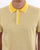 Benetton Striped Polo Shirt Yellow
