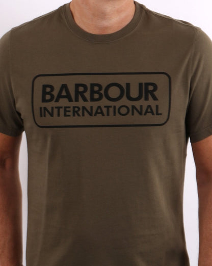 Barbour International Block Logo T-shirt Dusky Khaki