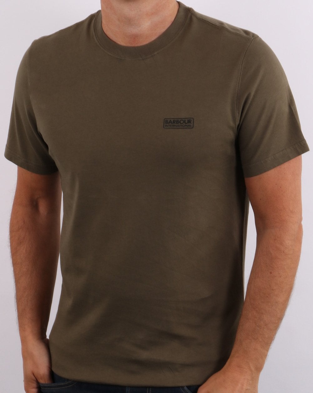 Barbour International Small Logo T-shirt Dusky Khaki