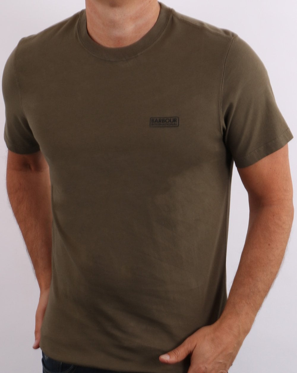 Barbour International Small Logo T-shirt Dusky Khaki