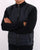 Barbour Baffle Zip Thru Navy