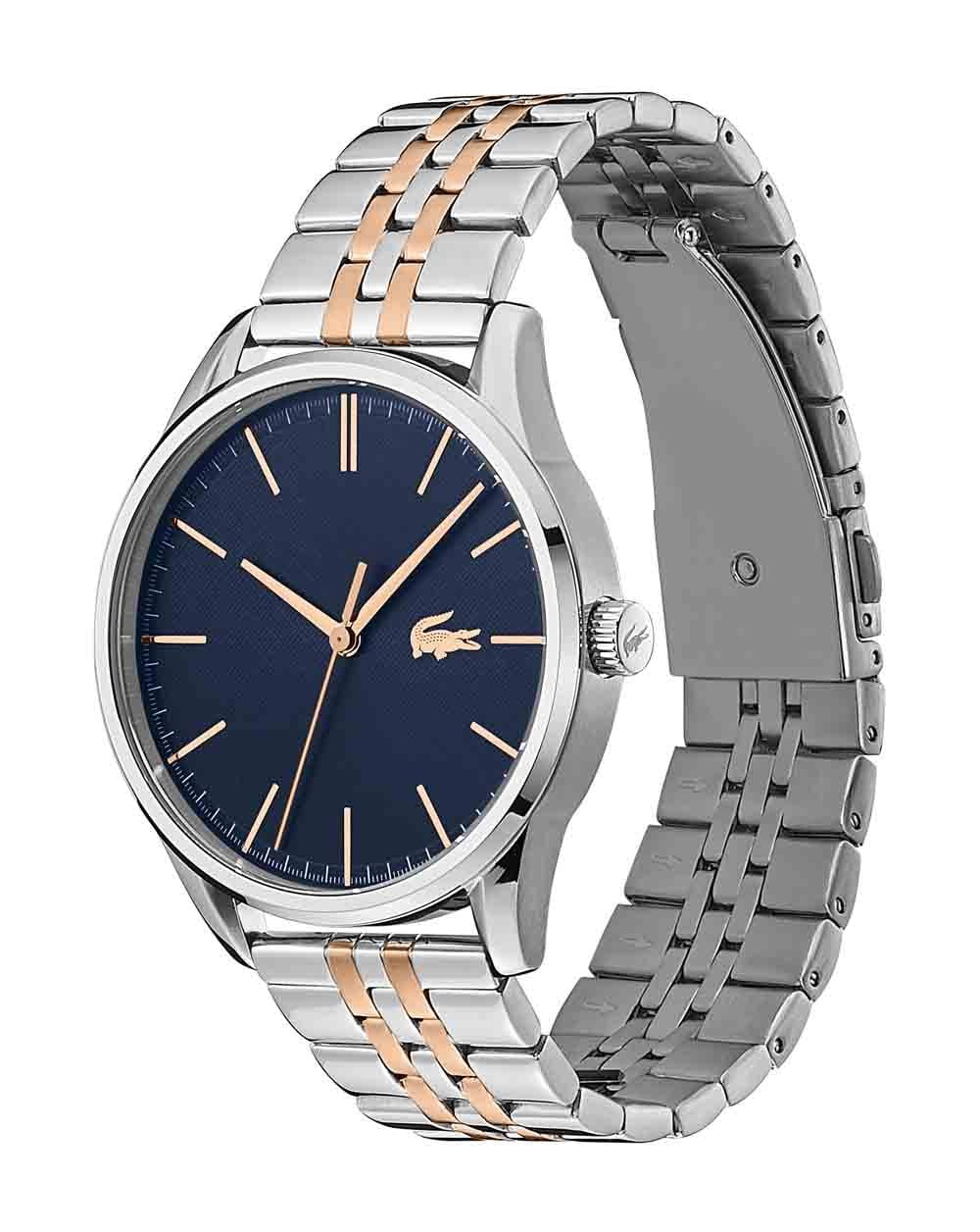 Lacoste Vienna Watch Silver/R. Gold/Navy