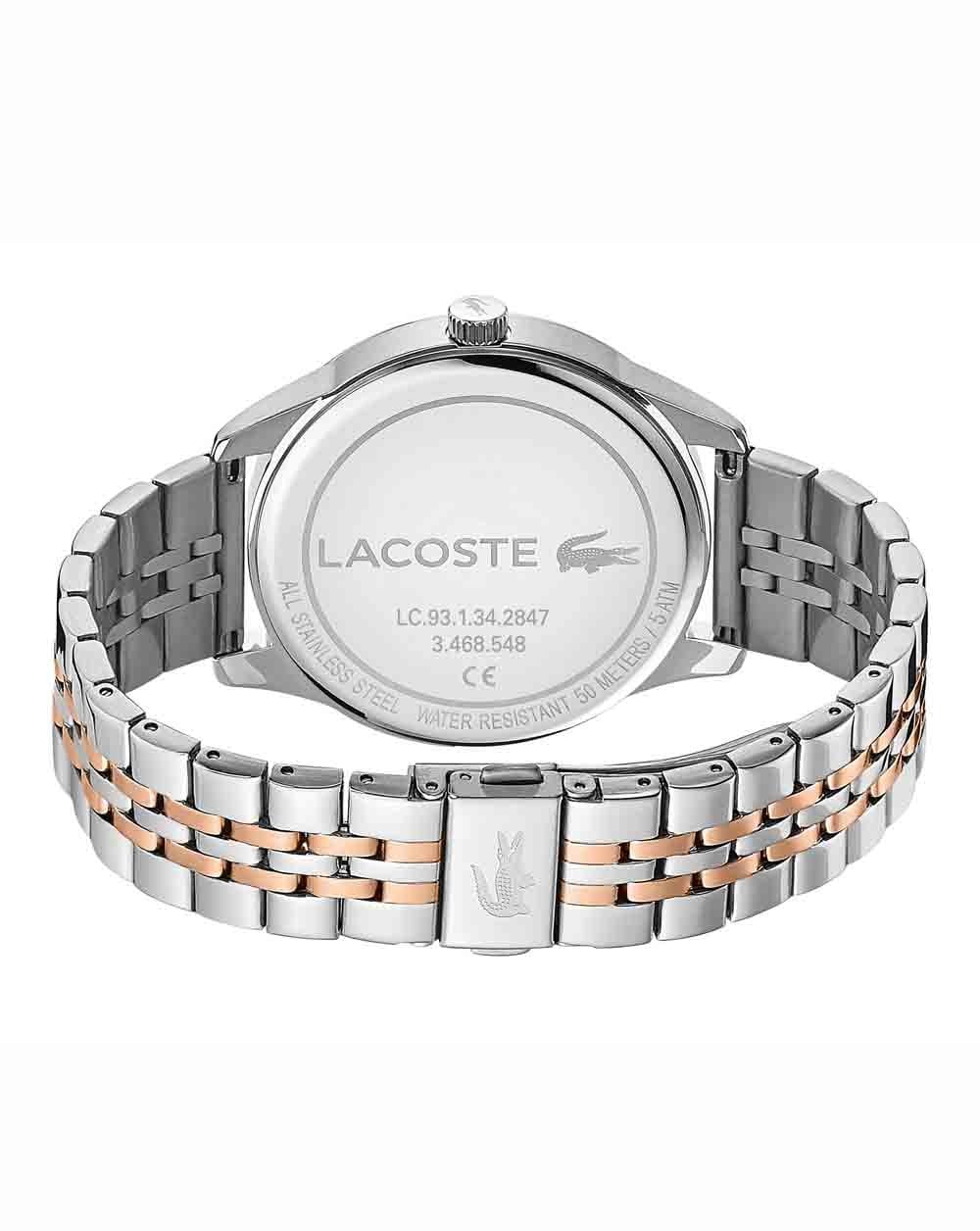 Lacoste Vienna Watch Silver/R. Gold/Navy