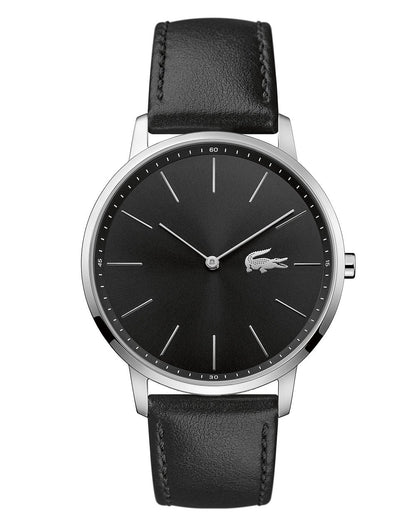 Lacoste Moon Watch Black Leather
