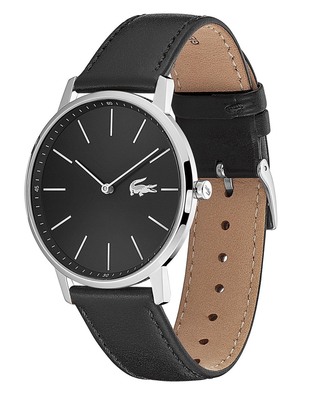 Lacoste Moon Watch Black Leather