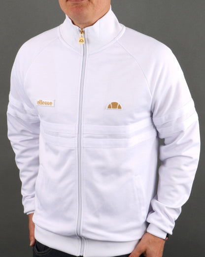 Ellesse Rimini Track Top White/Gold