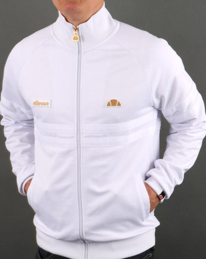 Ellesse Rimini Track Top White/Gold