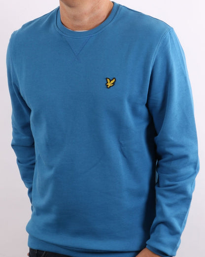 Lyle & Scott Crew Neck Sweatshirt Yale Blue