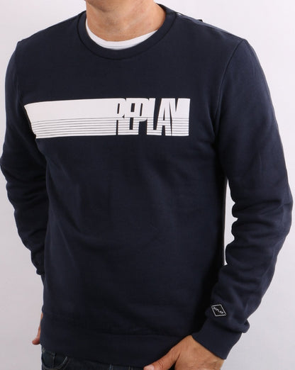 Replay Logo Sweatshirt Navy Blue