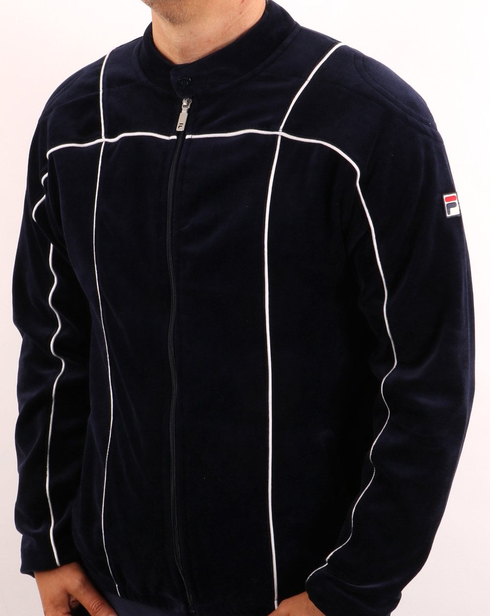 Fila Vintage Terrinda Velour Track Top Navy