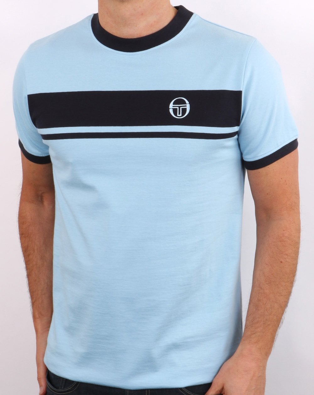 Sergio Tacchini Masters T Shirt Sky/navy
