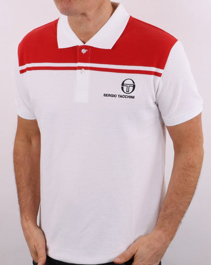 Sergio Tacchini New Young Line Polo Shirt White/Red