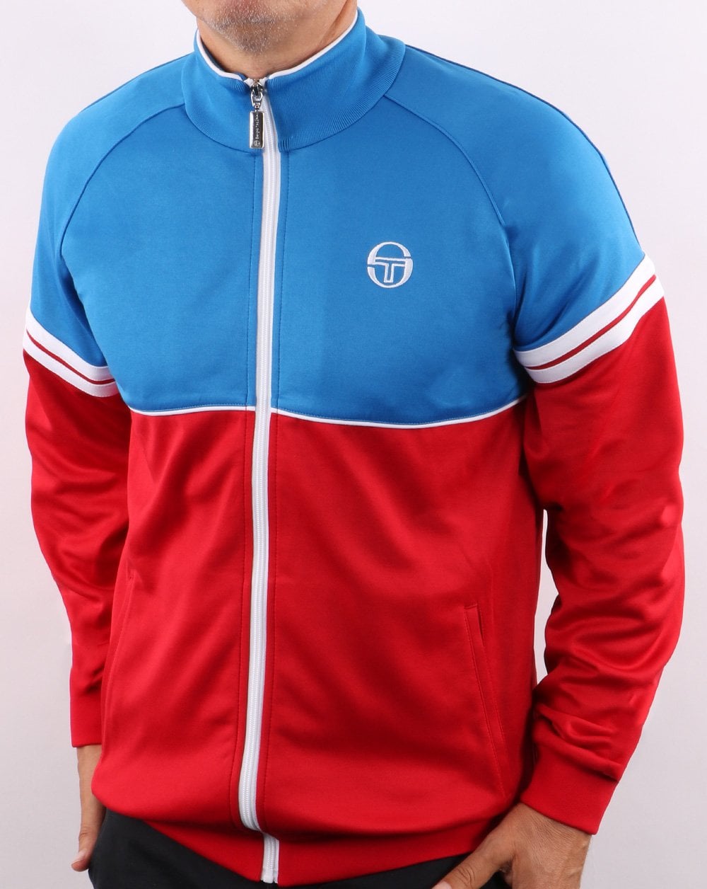 Sergio Tacchini Orion Track Top French Blue/Red
