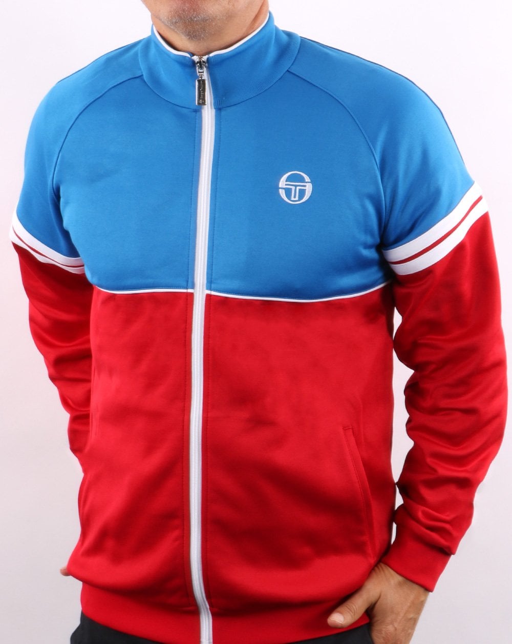 Sergio Tacchini Orion Track Top French Blue/Red