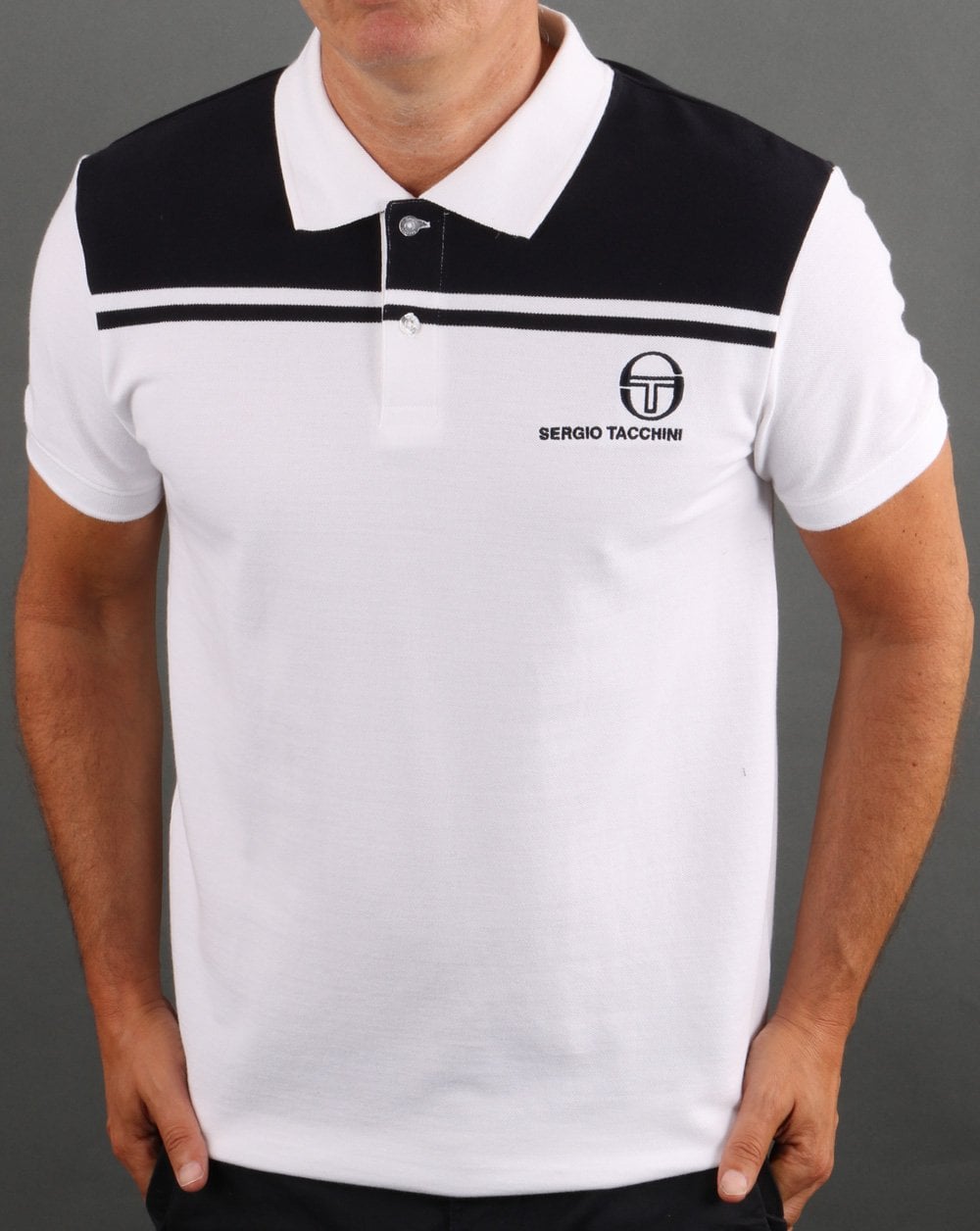 Sergio Tacchini New Young Line Polo Shirt White/Navy