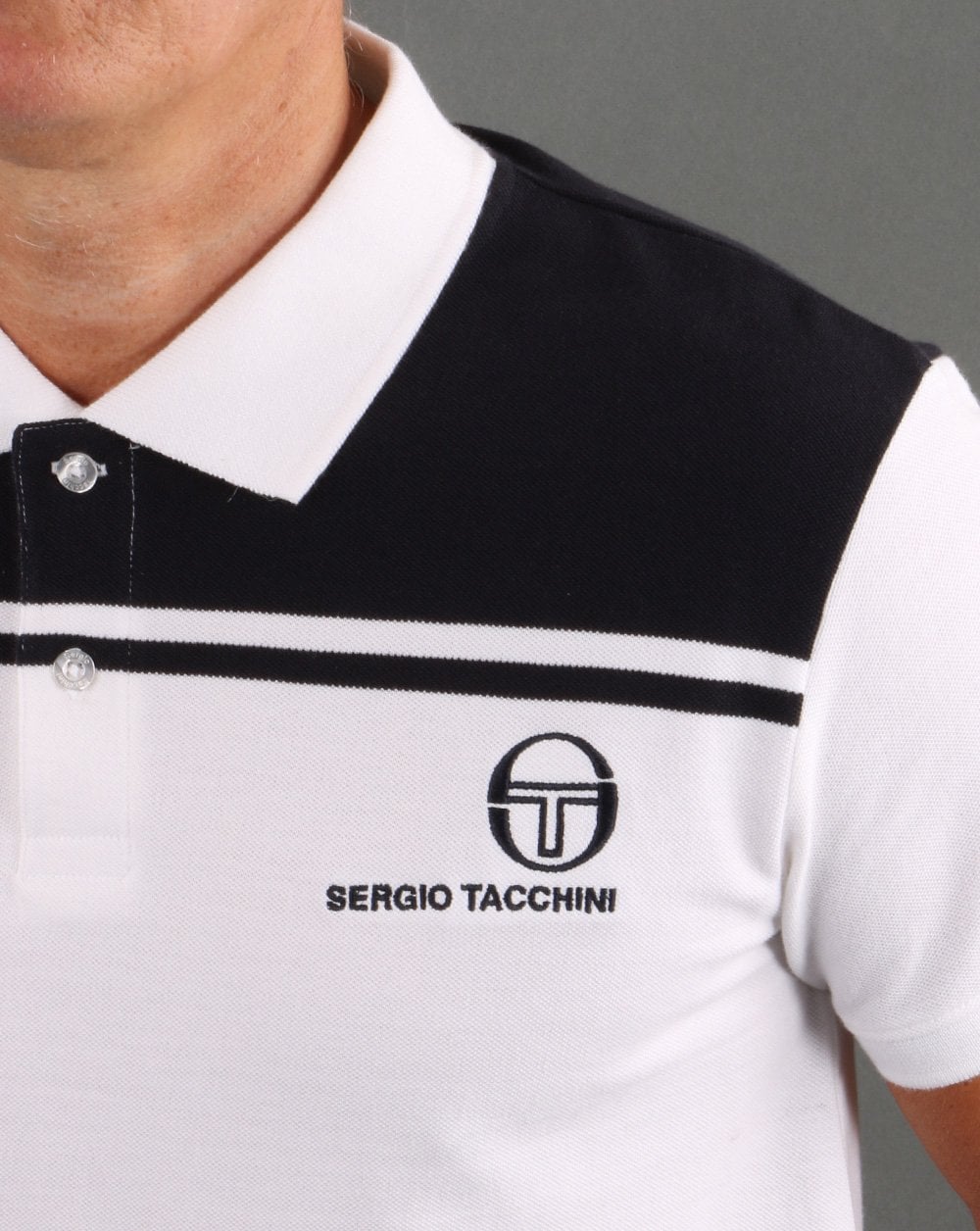 Sergio Tacchini New Young Line Polo Shirt White/Navy
