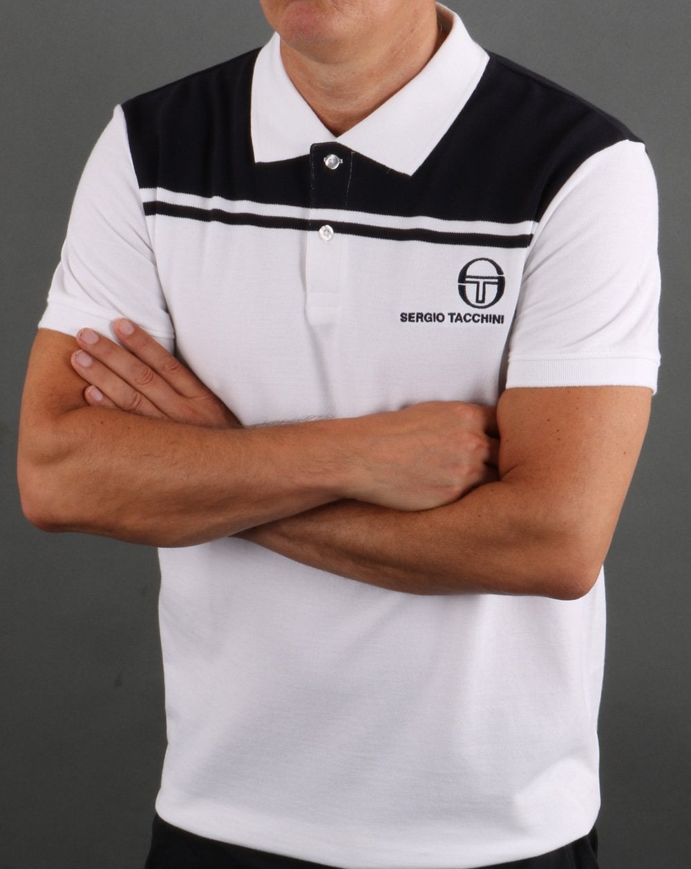 Sergio Tacchini New Young Line Polo Shirt White/Navy