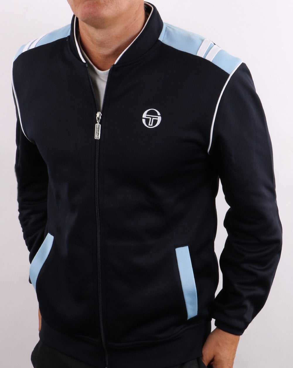 Sergio Tacchini Sammy Track Top Navy/Sky Blue