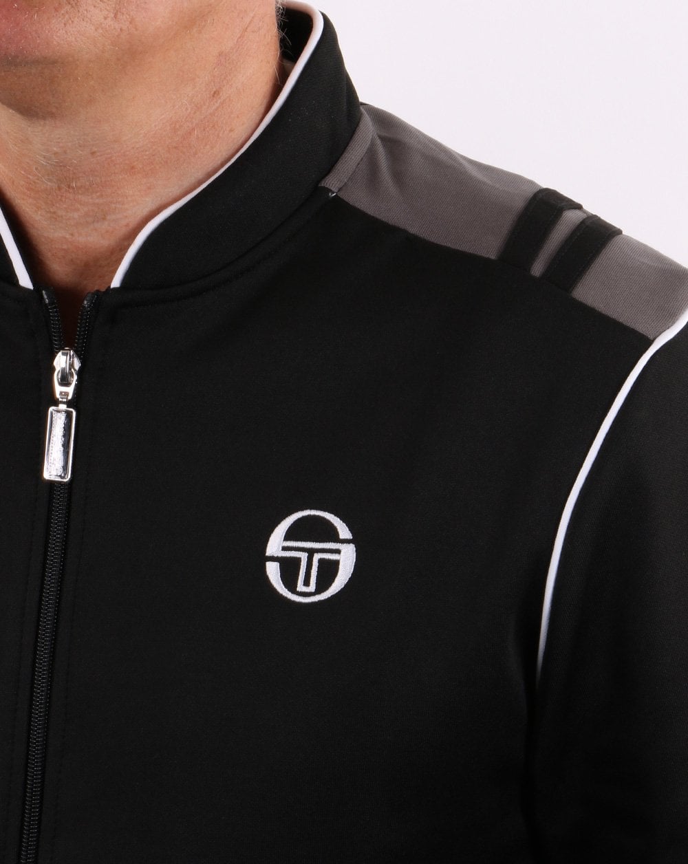 Sergio Tacchini Sammy Track Top Black/Charcoal