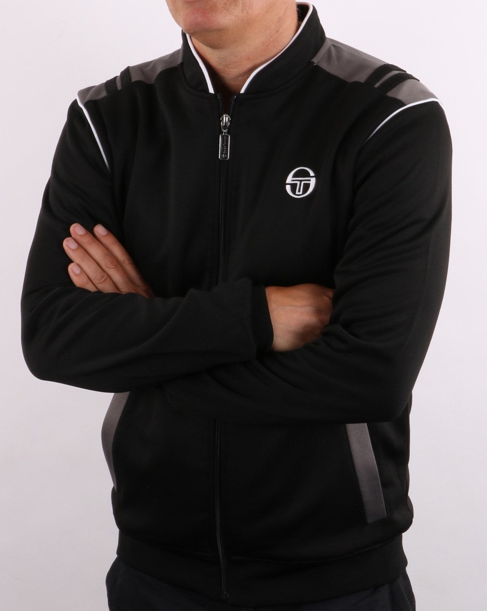 Sergio Tacchini Sammy Track Top Black/Charcoal