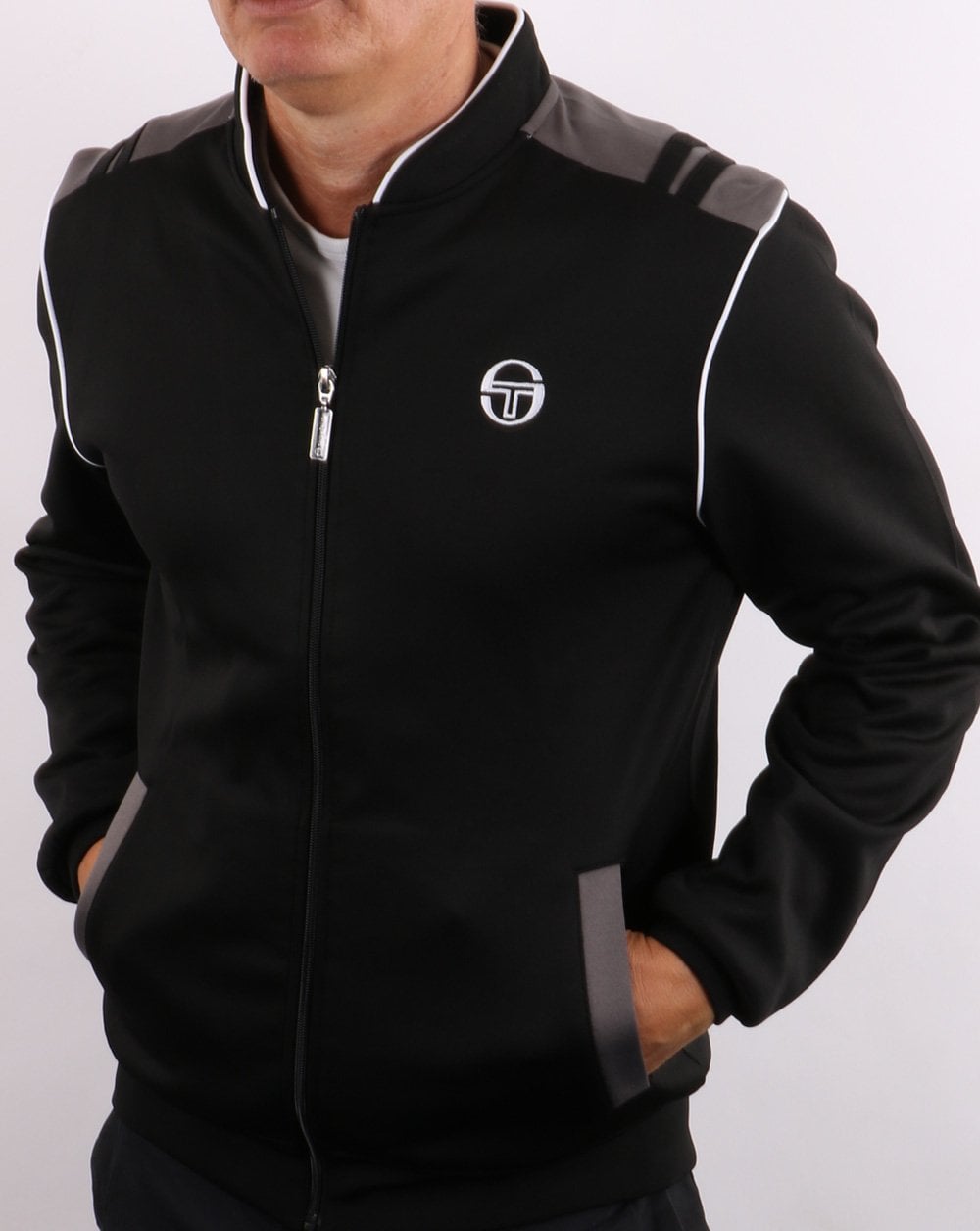 Sergio Tacchini Sammy Track Top Black/Charcoal