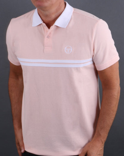 Sergio Tacchini Supermac Polo Shirt Blush Pink