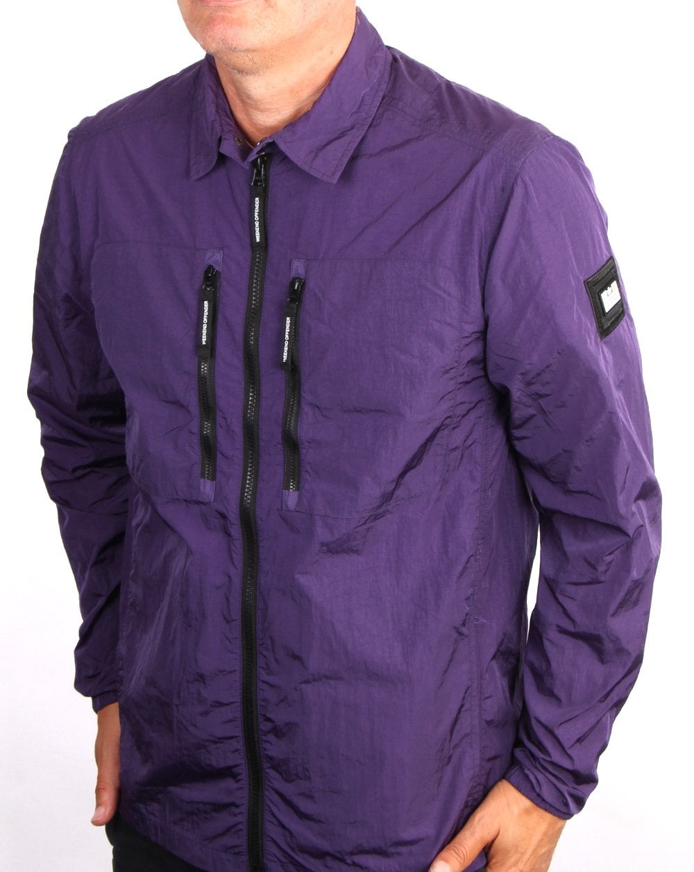 Weekend Offender Nicky Eyes Overshirt Deep Purple