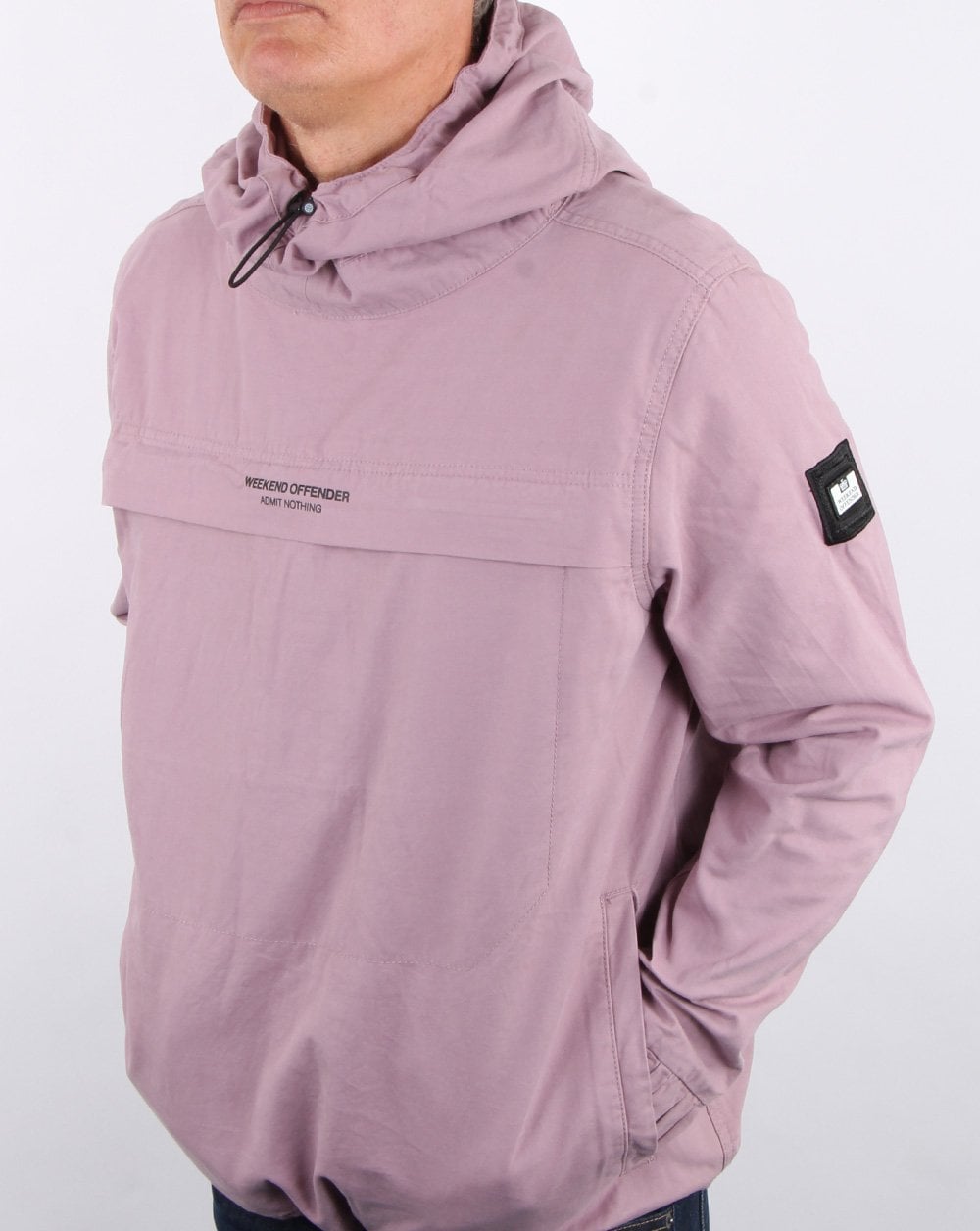 Weekend Offender Ortega Overhead Jacket lilac Wash
