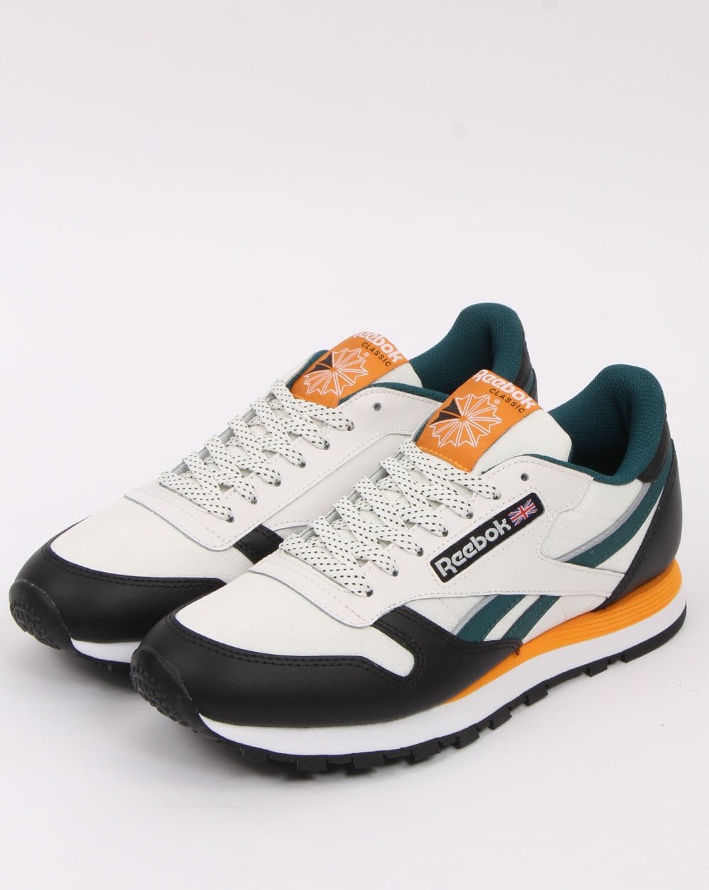 Reebok Classic Leather Trainers Chalk/Black/Gold