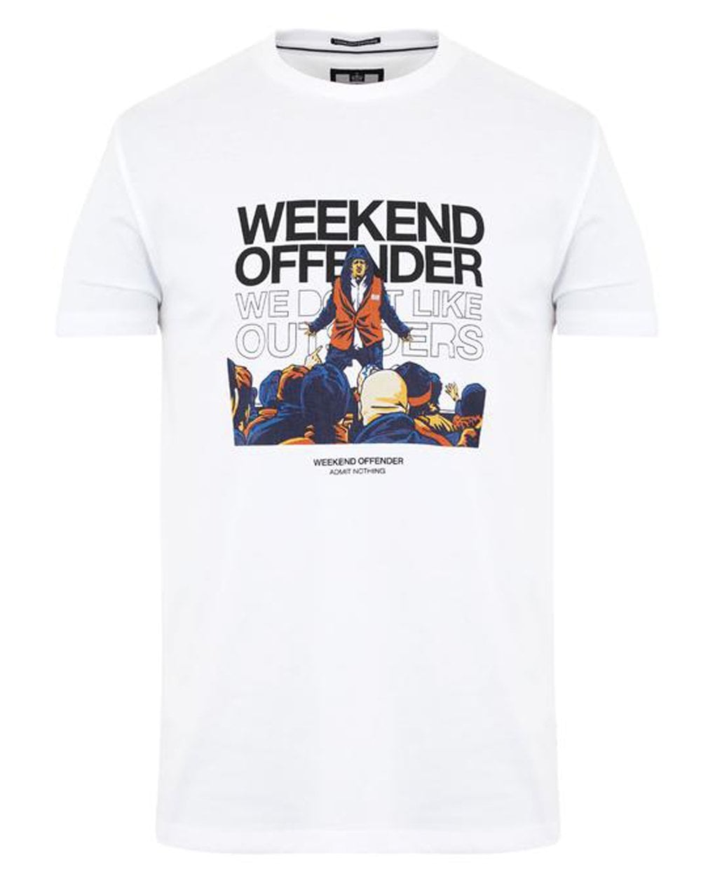 Weekend Offender Bovver T-shirt White
