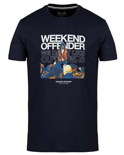 Weekend Offender Bovver T-shirt Navy