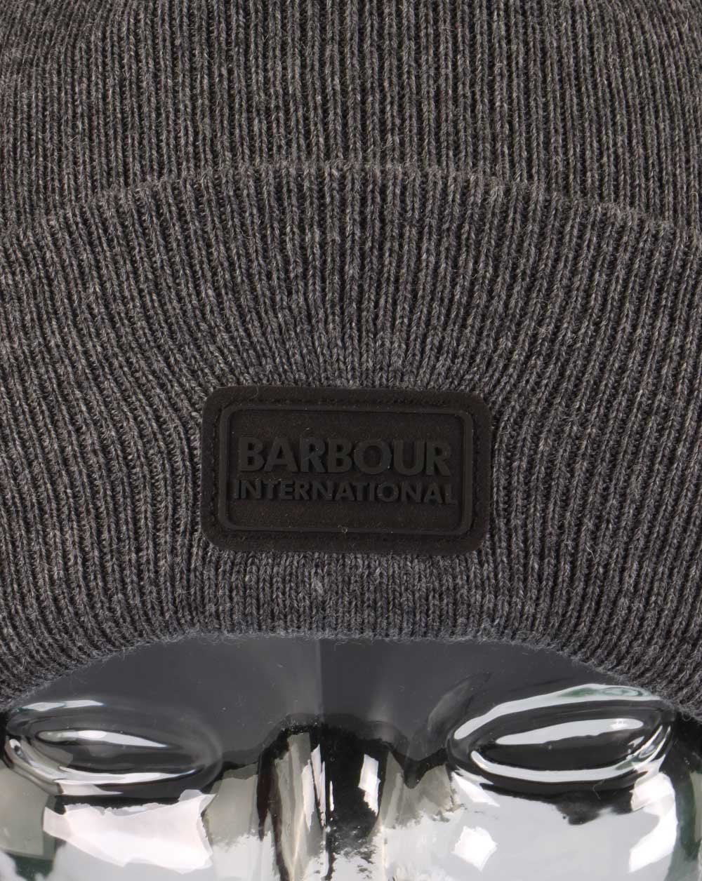 Barbour International Sensor Knit Beanie Grey Marl