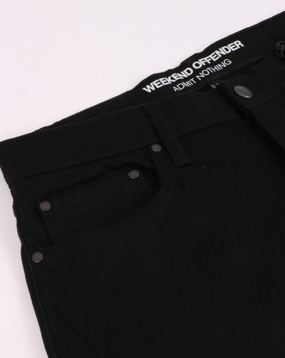 Weekend Offender Tapered Fit Jeans Black