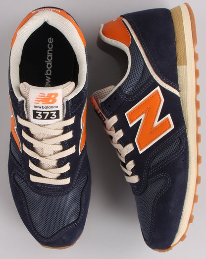 New Balance 373 Trainer Navy/Orange
