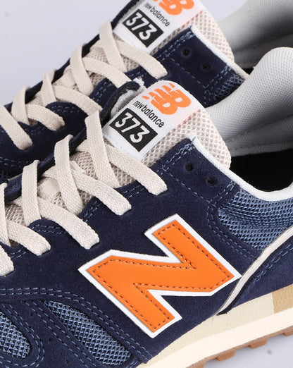 New Balance 373 Trainer Navy/Orange